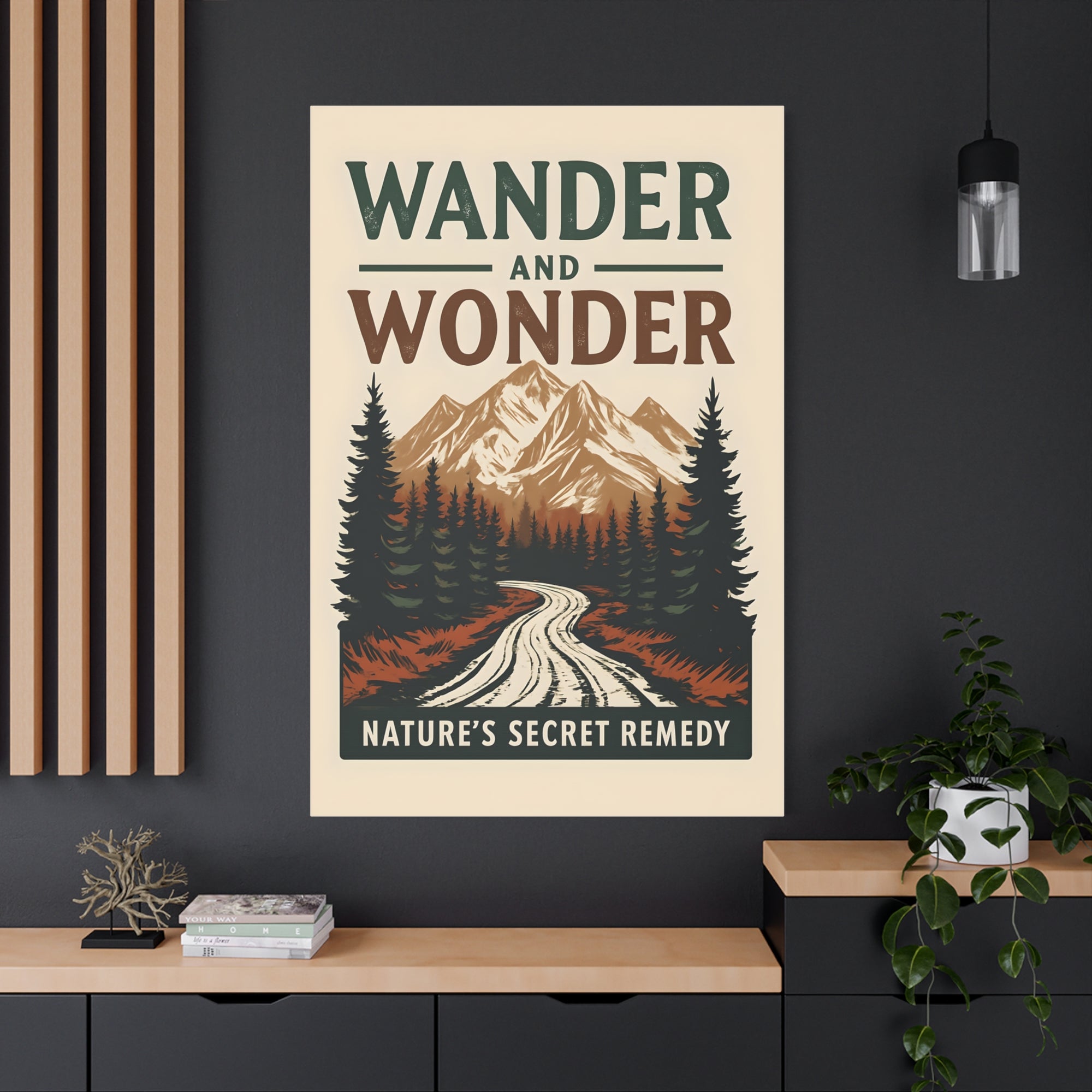 Nature Forest Art - Adventure Decor, Nature Wall Art, Gift for Explorers, Wanderlust Home Decor, Hiking Lover's Art