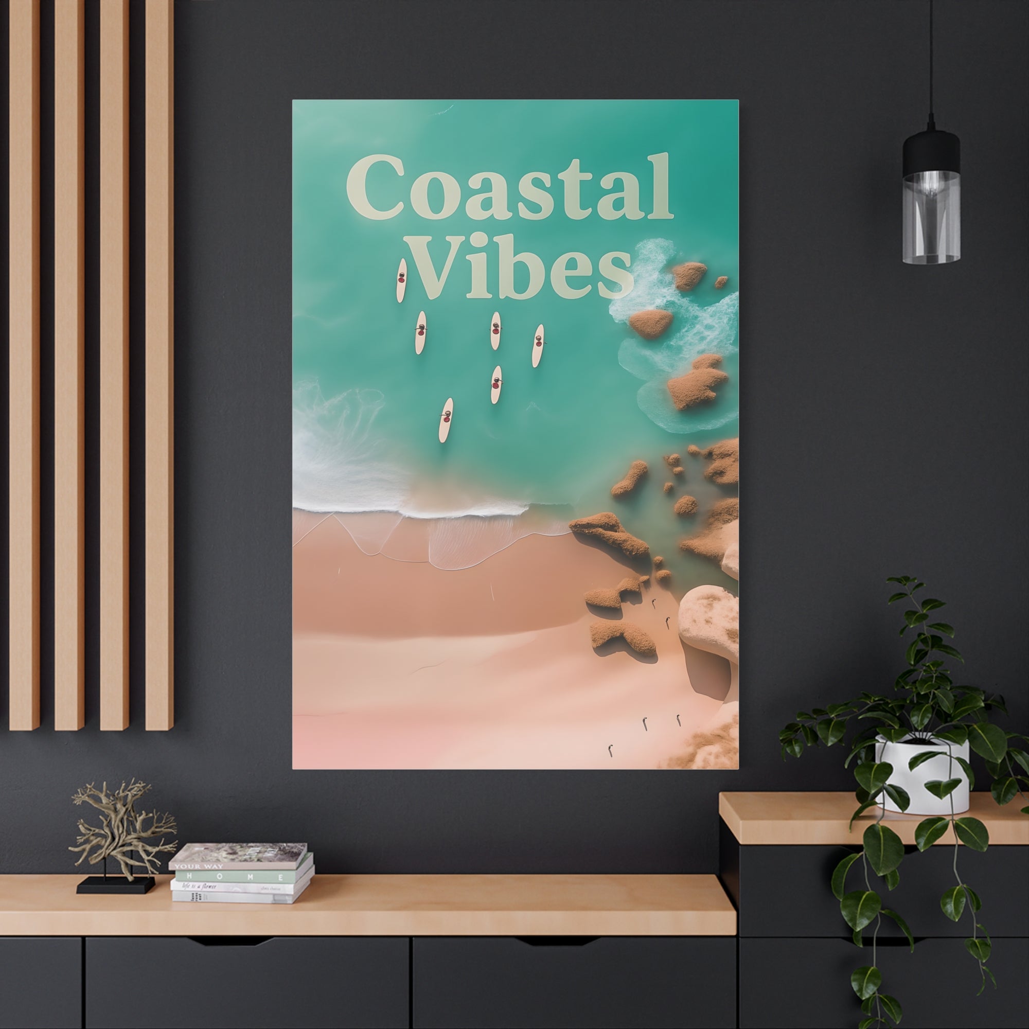 Coastal Vibes Canvas Print | Beach Decor, Nautical Wall Art, Coastal Home, Ocean Aesthetic, Gift for Sea Lovers