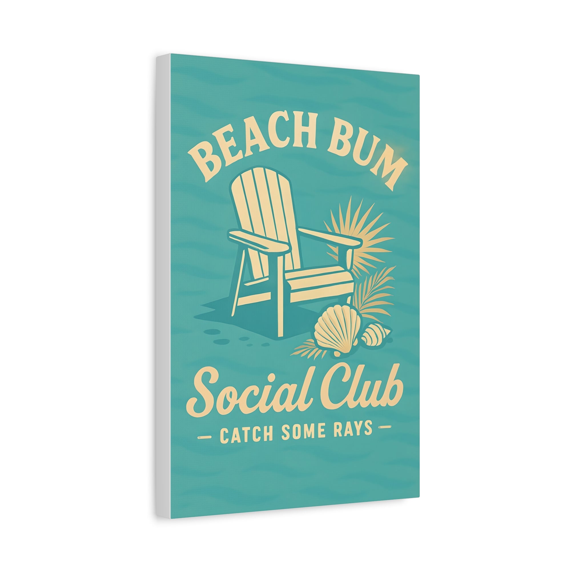 Beach Bum Canvas Print | Coastal Wall Art, Summer Vibes, Nautical Decor, Beach House Gift, Beach Lover's Decor