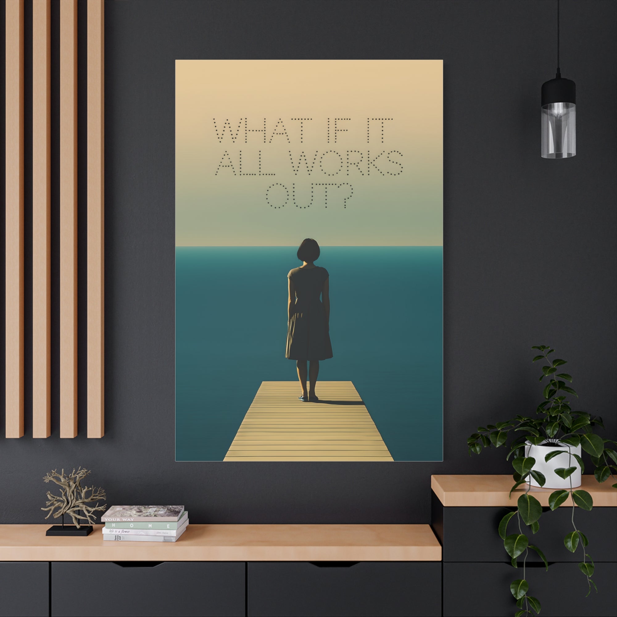 Inspirational Wall Art Print, Motivational Canvas, Home Décor, Mindfulness Gift, Positive Affirmation Art
