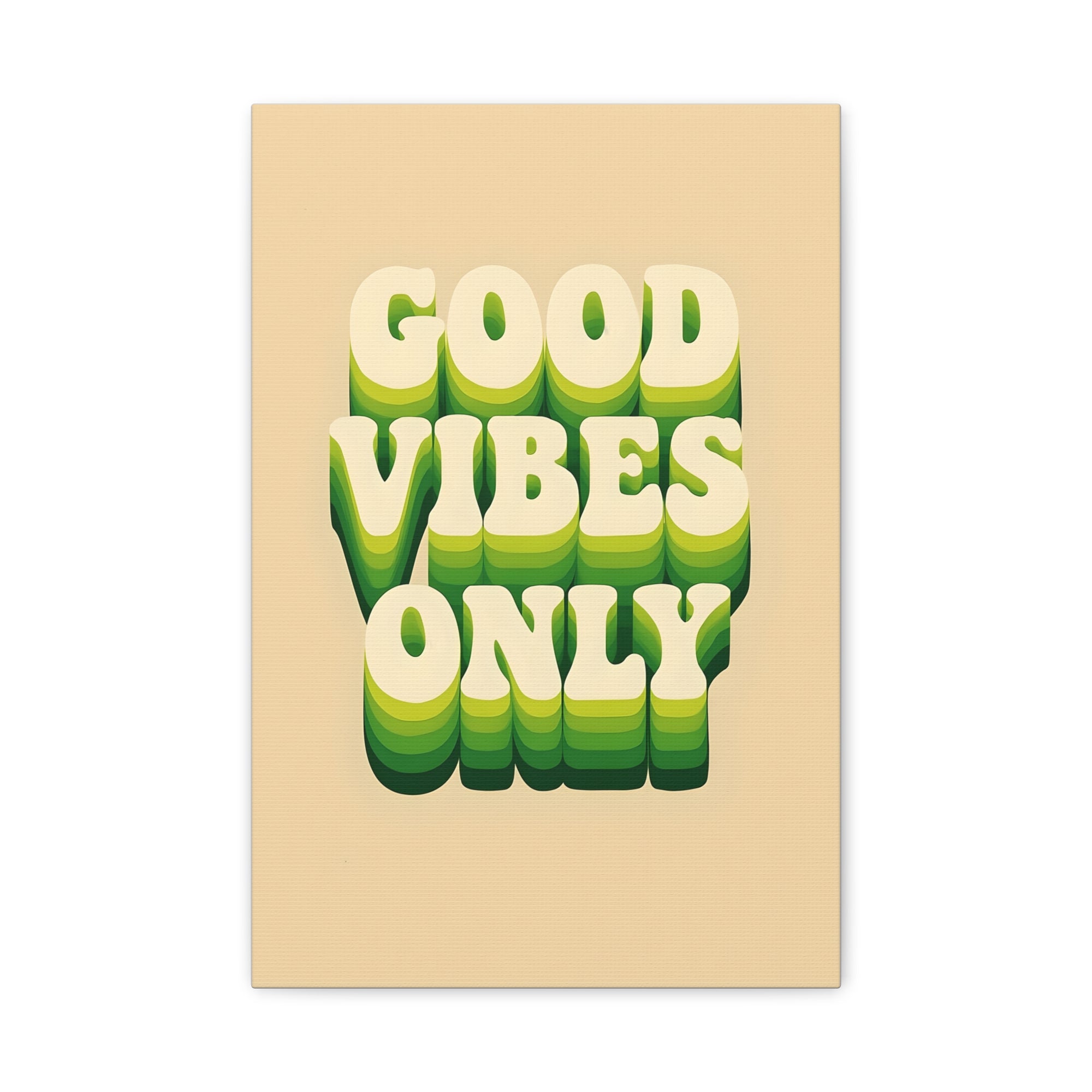 Good Vibes Only Canvas Print, Positive Wall Art, Home Decor, Gift for Friends, Motivation Decor, Boho Wall Decor, Inspirational Art