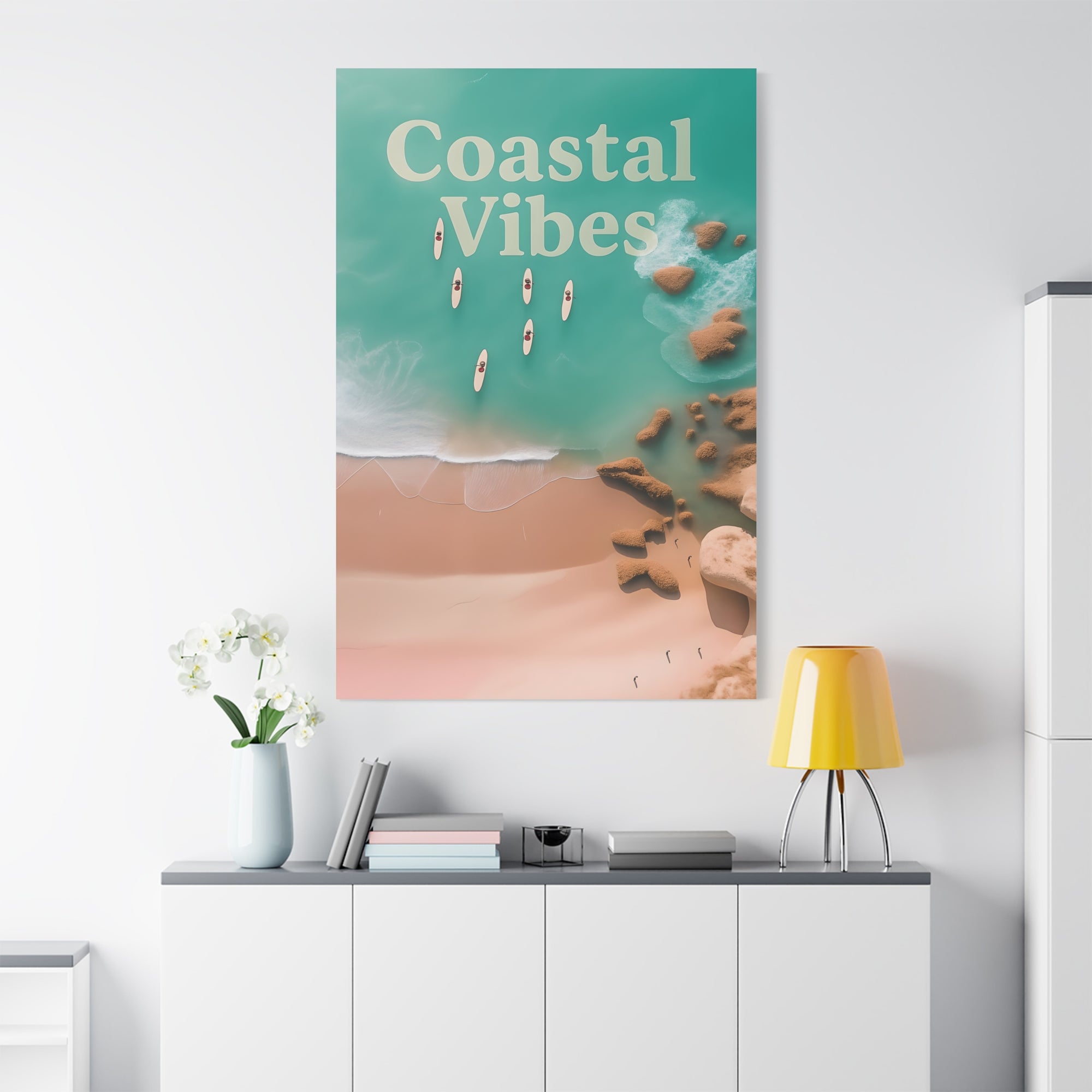 Coastal Vibes Canvas Print | Beach Decor, Nautical Wall Art, Coastal Home, Ocean Aesthetic, Gift for Sea Lovers