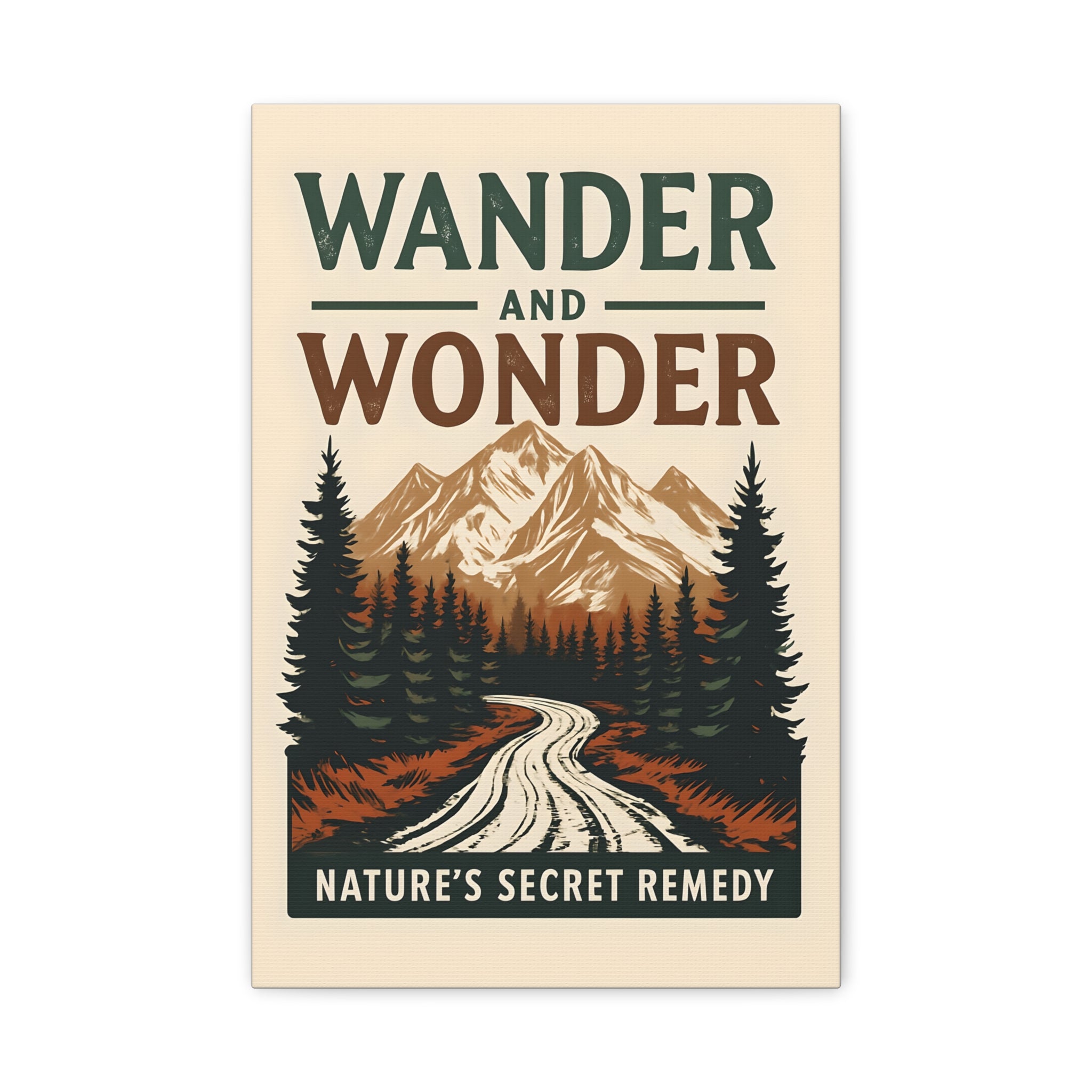 Nature Forest Art - Adventure Decor, Nature Wall Art, Gift for Explorers, Wanderlust Home Decor, Hiking Lover's Art