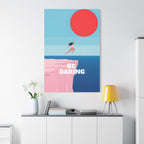 Daring Canvas Art, Motivational Wall Decor, Inspirational Home Accent, Modern Stretched Canvas, Gift for Adventurers, Be Daring Quote Art