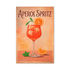Aperol Spritz Canvas Art, Vibrant Wall Decor for Cocktail Lovers, Perfect for Home Bars, Summer Parties, Unique Gift Idea