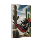 Chill Vibes Gorilla Canvas, Relaxed Gorilla Art, Fun Wall Decor, Jungle Themed Gift, Trendy Home Art