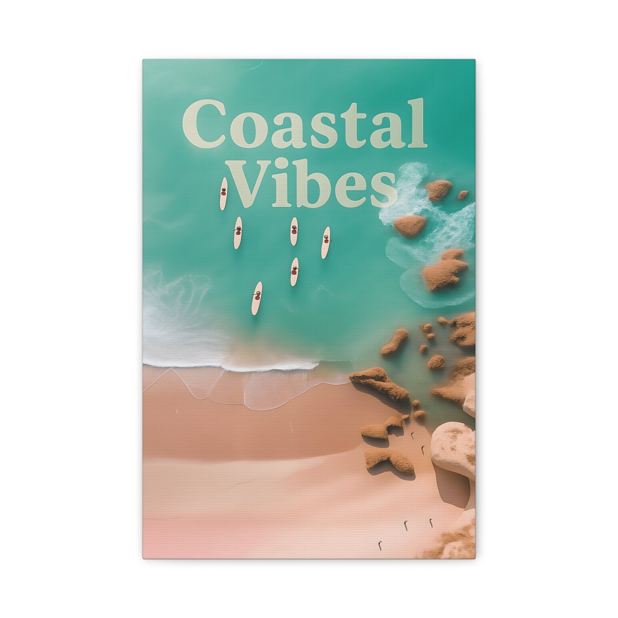 Coastal Vibes Canvas Print | Beach Decor, Nautical Wall Art, Coastal Home, Ocean Aesthetic, Gift for Sea Lovers