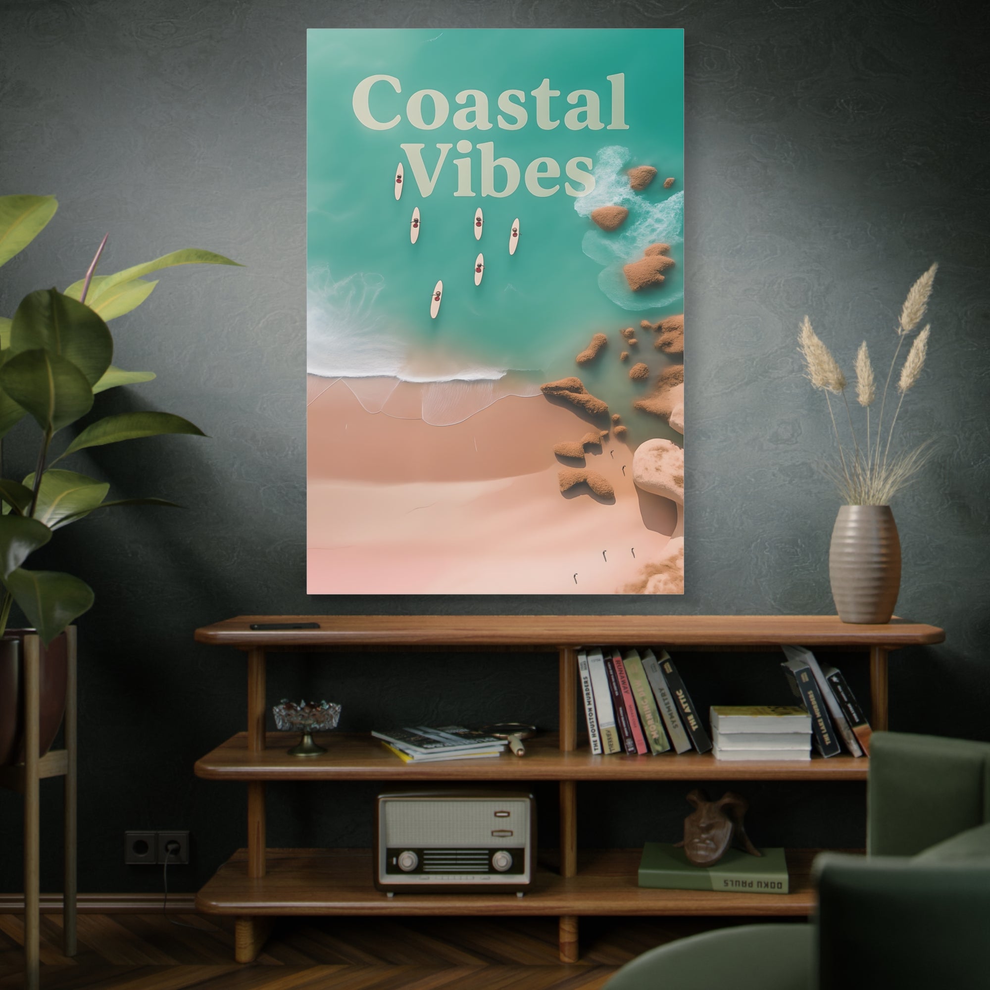 Coastal Vibes Canvas Print | Beach Decor, Nautical Wall Art, Coastal Home, Ocean Aesthetic, Gift for Sea Lovers
